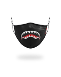 ADULT SHARK LOGO (BLACK) FORM-FITTING FACE MASK