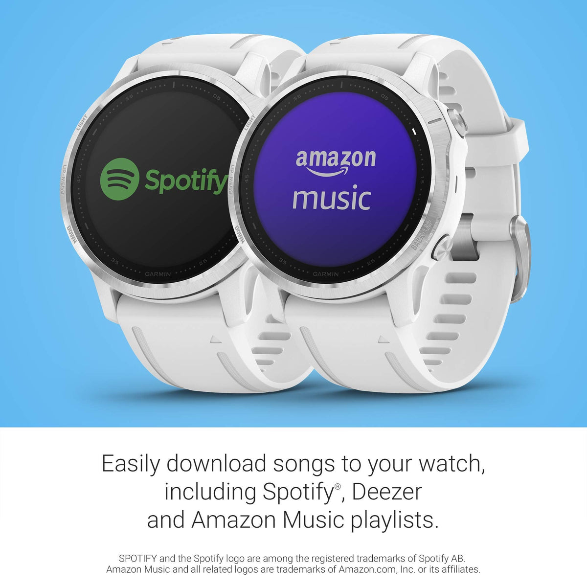 Garmin fenix 6S Smartwatch 42mm Polymer -White with White Silicone Band - 010-02159-00 - Image 9