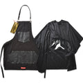BARBER APRON CAPE SET