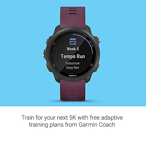 Garmin Forerunner 245, GPS Running Smartwatch with Advanced Dynamics, Berry - 010-02120-01 - Image 4