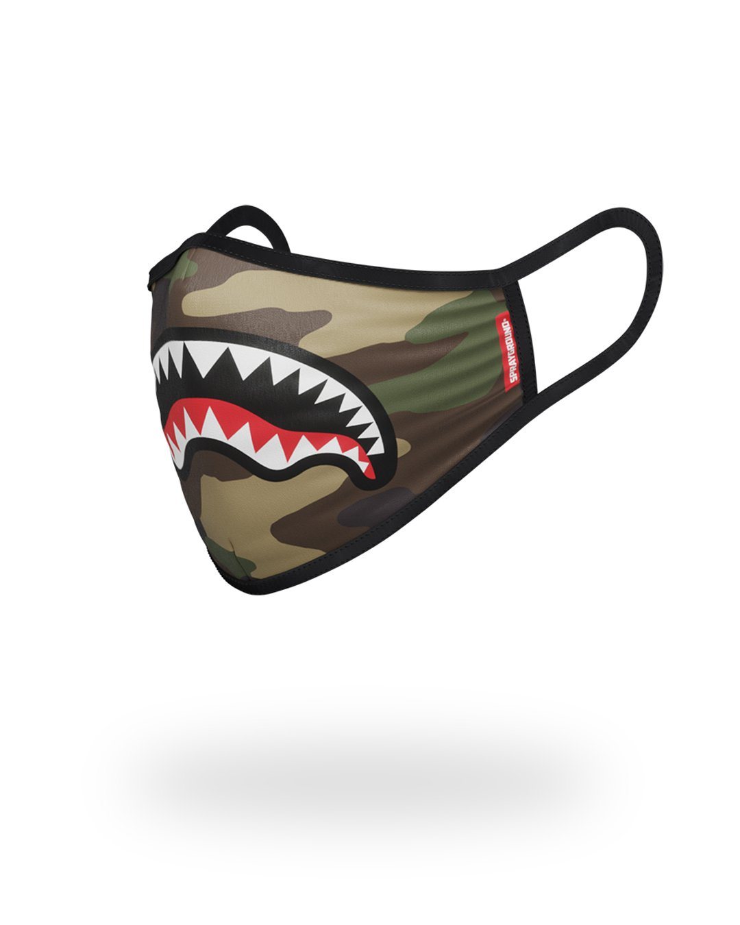 Camo Sharkmouth Form-Fitting Mask - Image 2