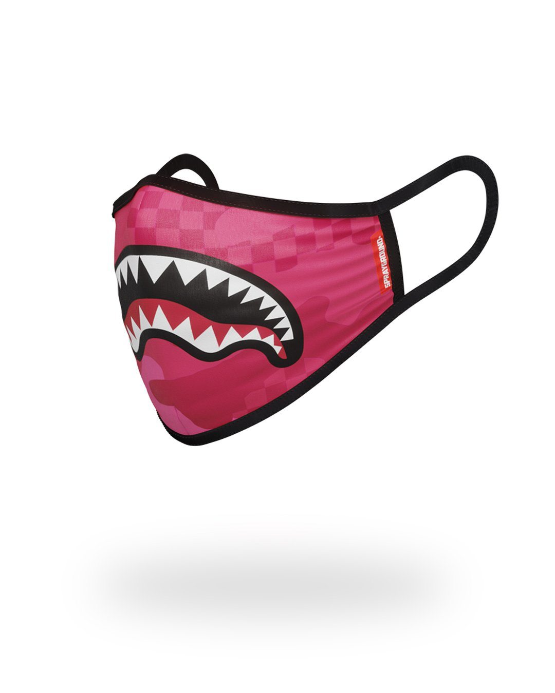 Pink Anime Shark Form-Fitting Mask - Image 2