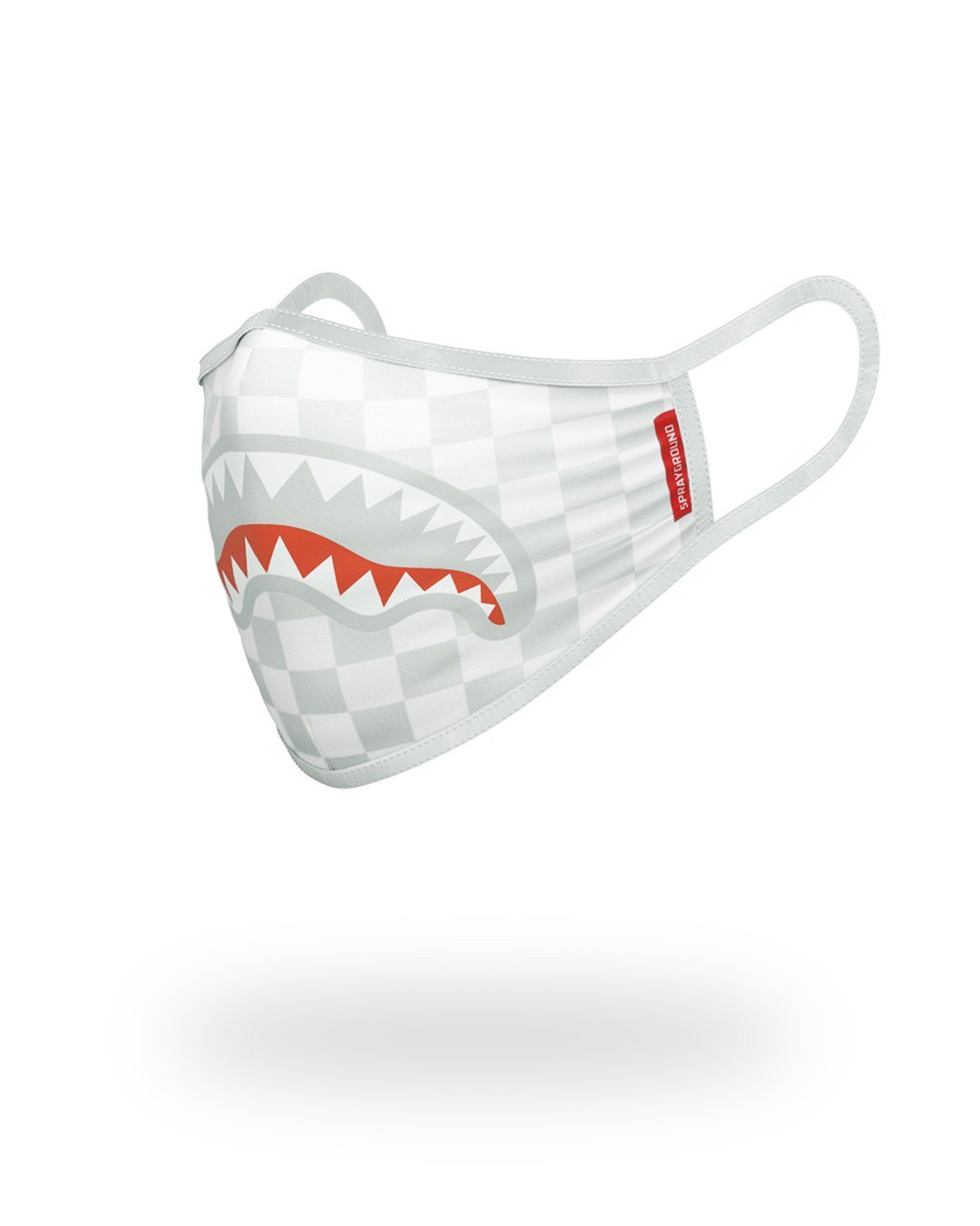 Sharks in Paris (White) Form-Fitting Mask - Image 2