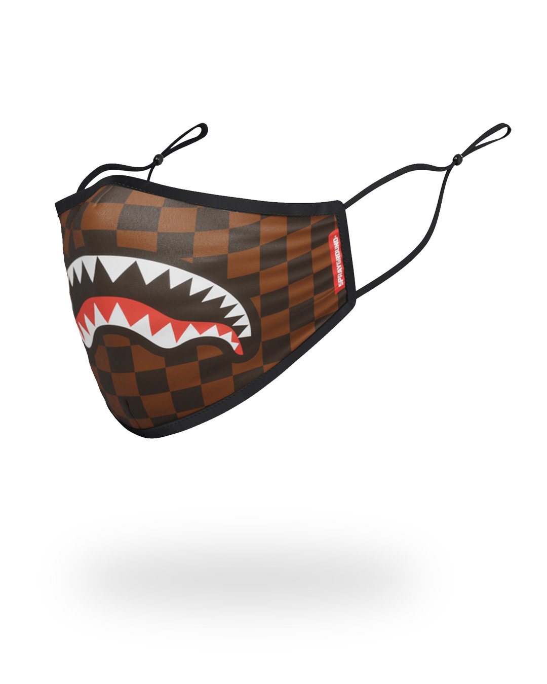 Sharks in Paris (Brown) Form-Fitting Mask - Image 2
