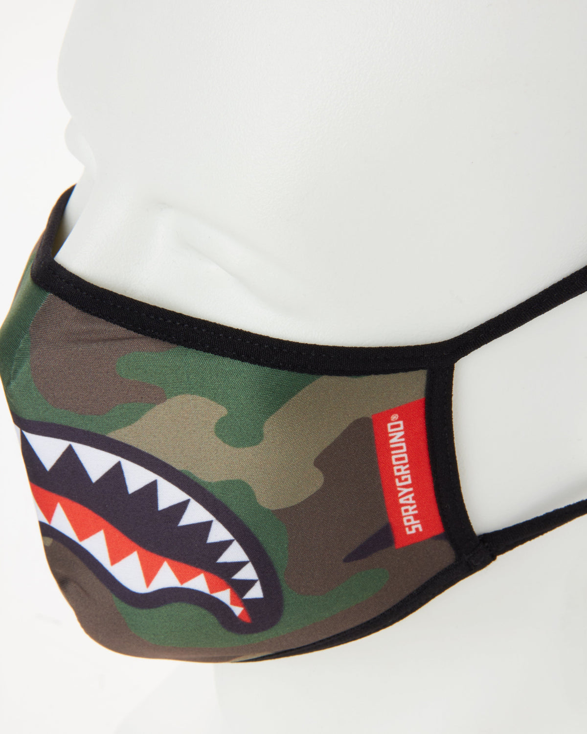 Camo Sharkmouth Form-Fitting Mask - Image 3