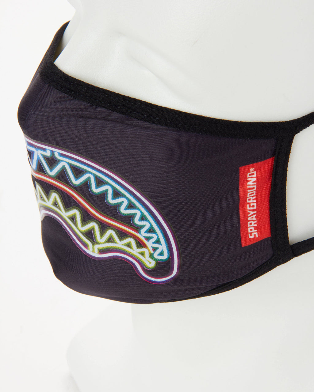 Neon Shark Form-Fitting Mask - Image 3