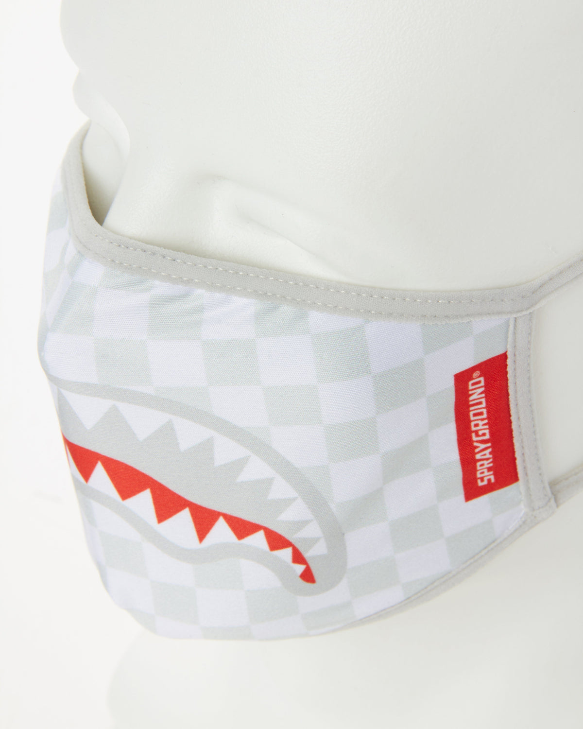 Sharks in Paris (White) Form-Fitting Mask - Image 3