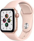 Apple Watch SE (GPS + Cellular, 40mm) - Gold Aluminum Case with Pink Sand Sport Band - MYEA2LL/A