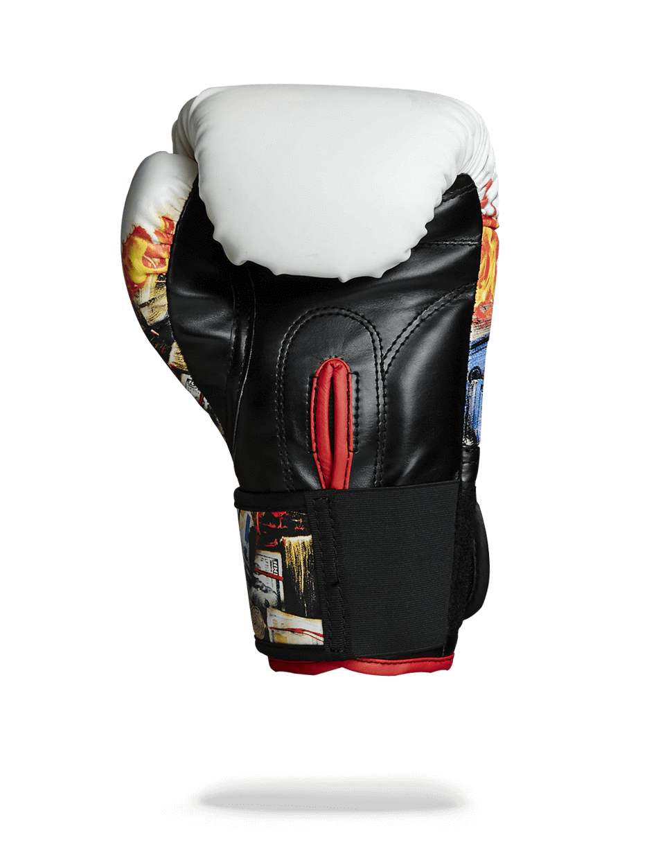 White Fire Money Boxing Gloves - Image 4