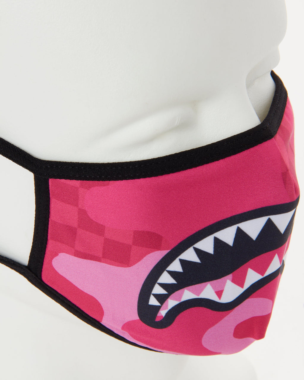 Pink Anime Shark Form-Fitting Mask - Image 4