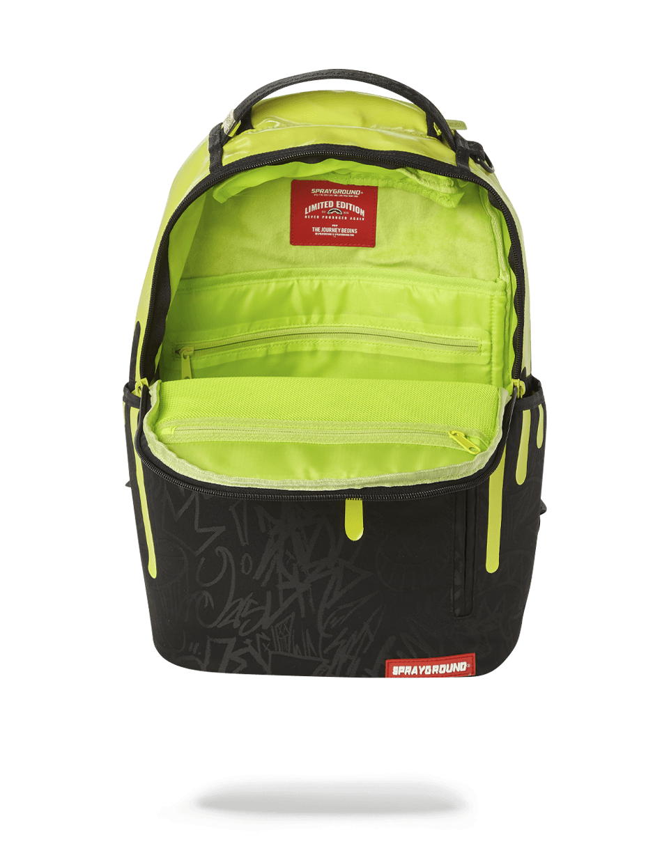 Green Neon Drip Backpack (One of One) - Image 5
