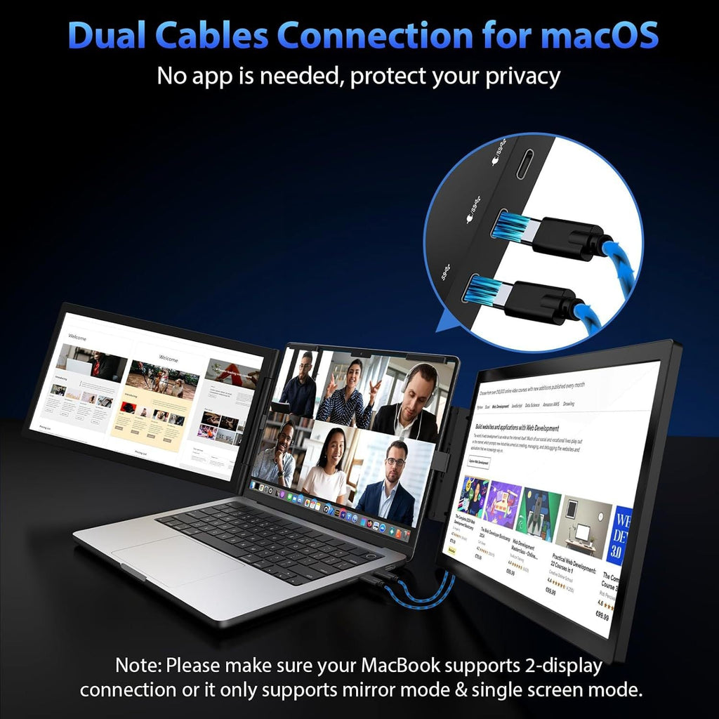 14-Inch Dual-Screen Portable Monitor - Image 2