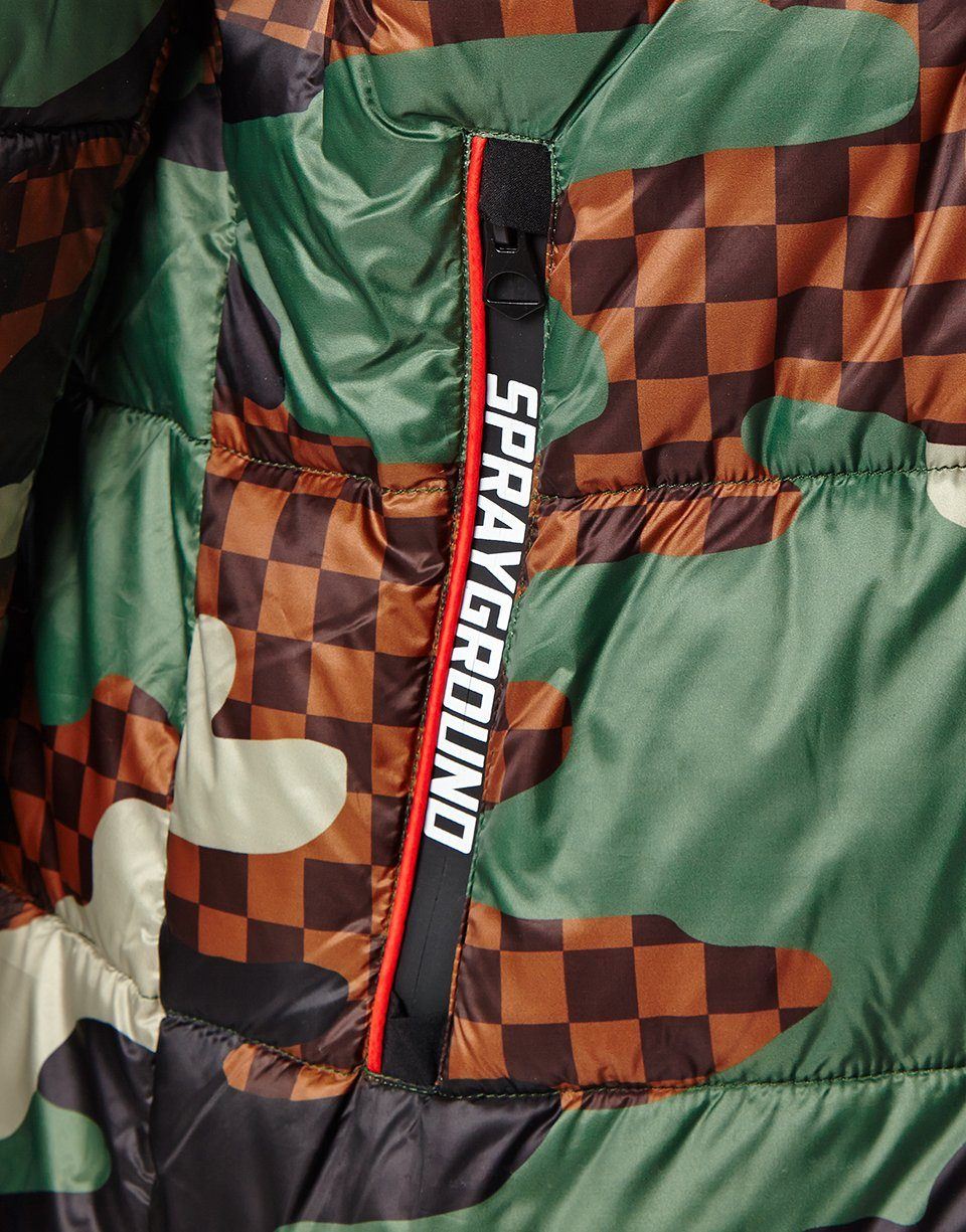 Camo Checkered Puffer - Image 6