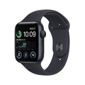 Apple Watch SE 2nd Generation (GPS) 44mm Midnight Aluminum Case w/ Midnight Sport Band - M/L - MRE93LL/A