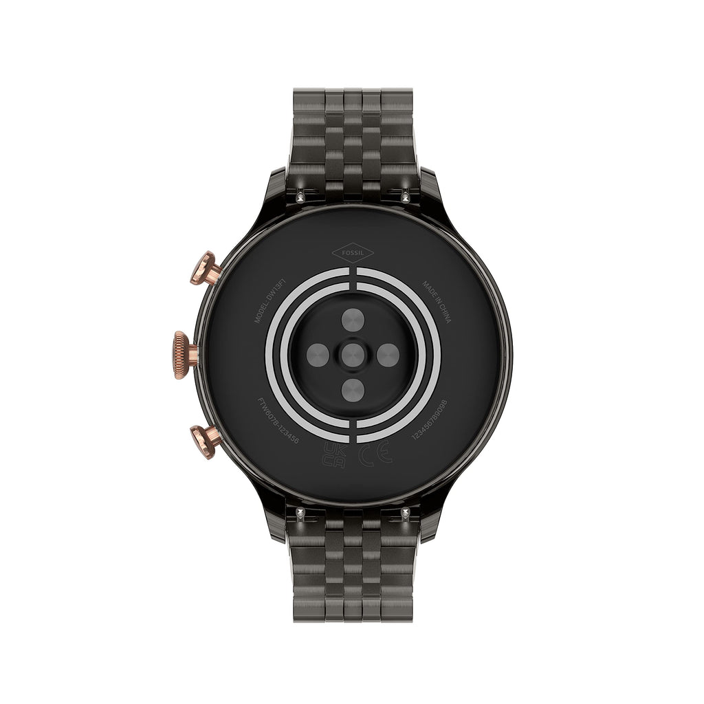 Fossil - Gen 6 Smartwatch 42mm Gunmetal Stainless Steel - Gunmetal/Rose Gold - FTW6078V - Image 4