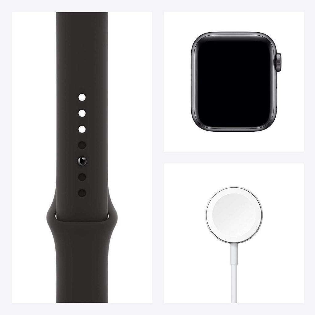 Apple Watch SE (GPS, 40mm) - Space Gray Aluminum Case with Black Sport Band - MKQ13LL/A - Image 6