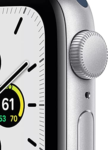 Apple Watch SE (GPS) 40mm Silver Aluminum Case with Abyss Blue Sport Band - MKNY3LL/A - Image 2
