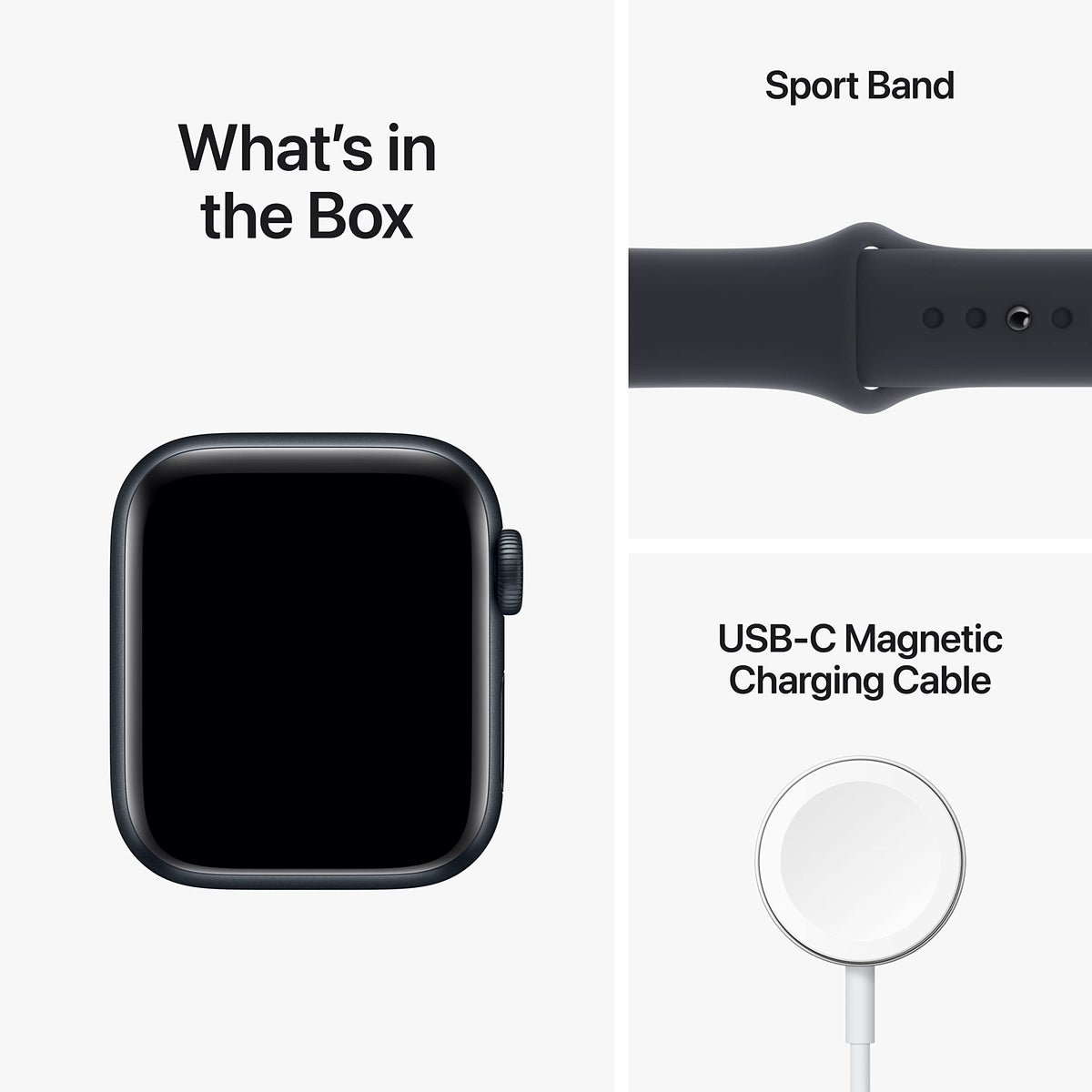 Apple Watch SE (2nd Gen) (GPS + Cellular, 40mm) - Midnight Aluminum Case with Midnight Sport Band, M/L - MRG93LL/A - Image 6