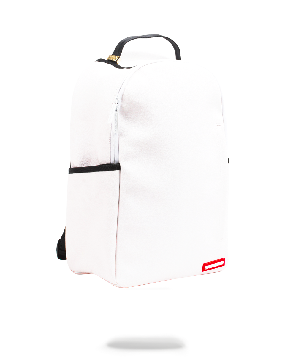 The Sprayground DIY White Backpack (Vegan Leather & Inner Money Lining) & Markers Included - Image 2