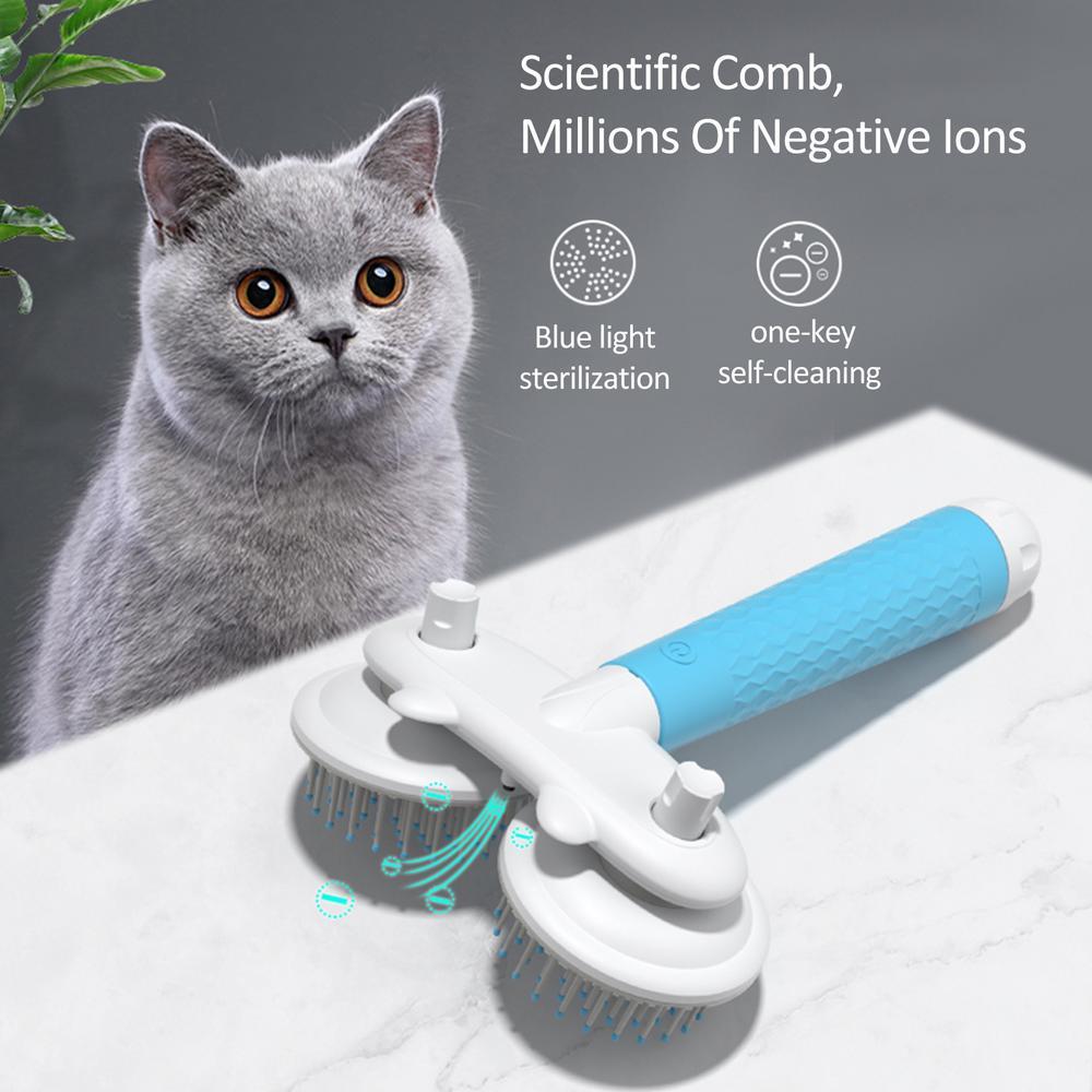 Double-Headed Pet Brush with Negative Ion - Image 2