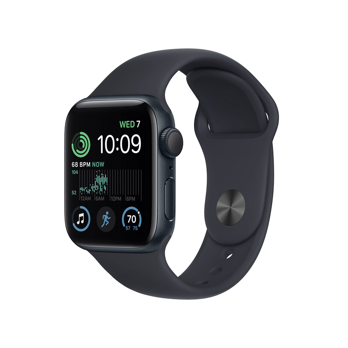 Apple Watch SE (2nd Gen) (GPS + Cellular, 40mm) - Midnight Aluminum Case with Midnight Sport Band, M/L - MRG93LL/A - Image 2
