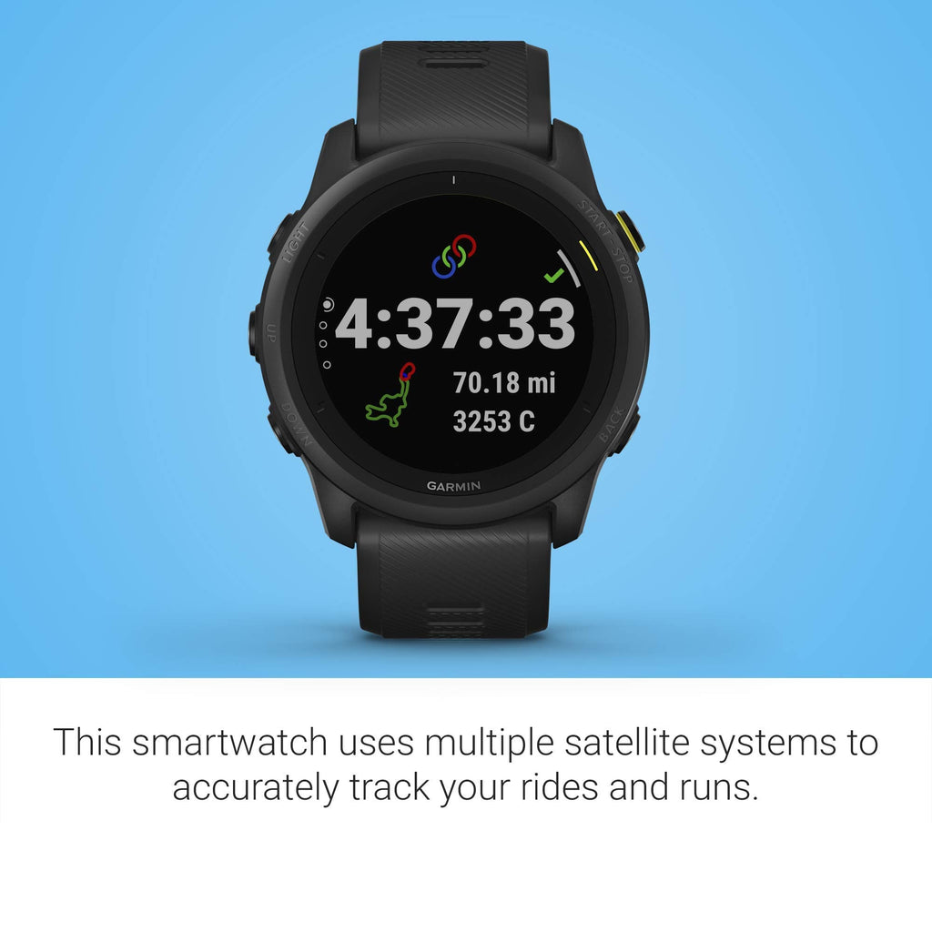 Garmin - Forerunner 745 GPS Smartwatch 30mm Fiber-Reinforced Polymer - Black - 010-02445-00 - Image 3