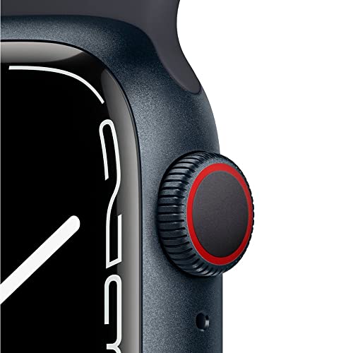 Apple Watch Series 7 (GPS + Cellular) 45mm Aluminum Case with Midnight Sport Band - MKJ73LL/A - Image 3