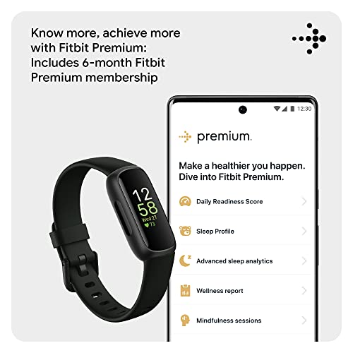 Fitbit Inspire 3 Health & Fitness Tracker - Midnight Zen - FB424BKBK-US - Image 5