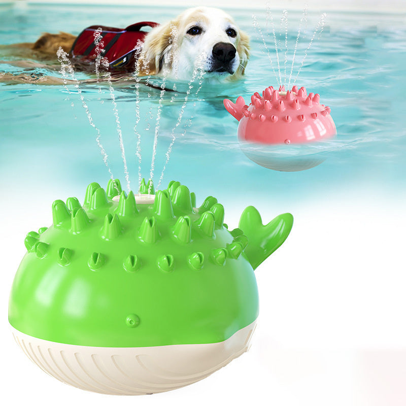 Electric Floating Water Spray Dog Toy