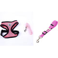 2-in-1 Pet Car Seat Belt & Leash - Pink 2