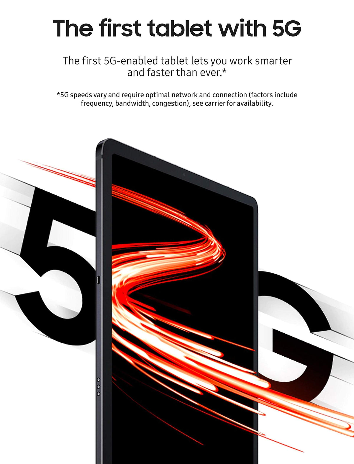 Verizon Samsung Galaxy Tab S7 5G 128GB Mystic Black - SMT878UZKAVZW - Image 2