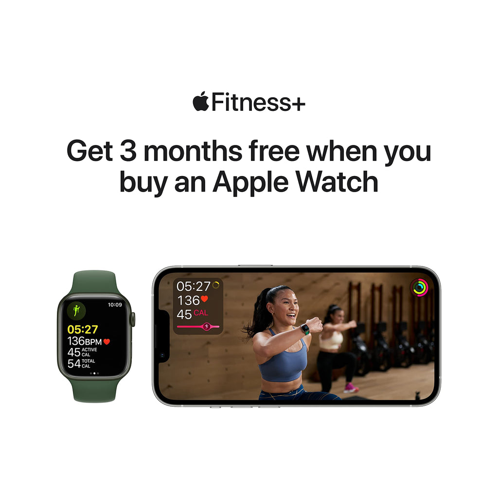 Apple Watch Series 7 (GPS + Cellular 45mm) Graphite Stainless Steel Case with Abyss Blue Sport Band - MKJH3LL/A - Image 6