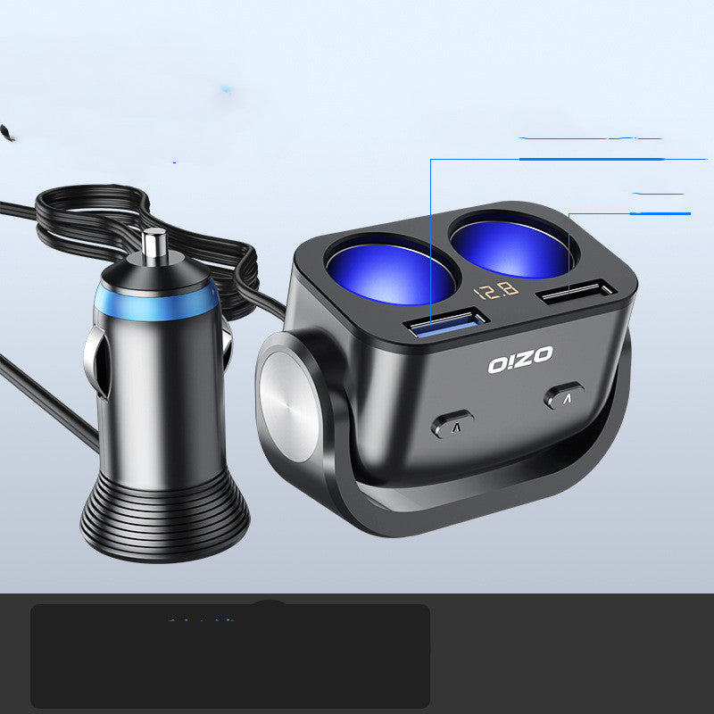 Dual USB Car Charger with Charging Cable - Image 3