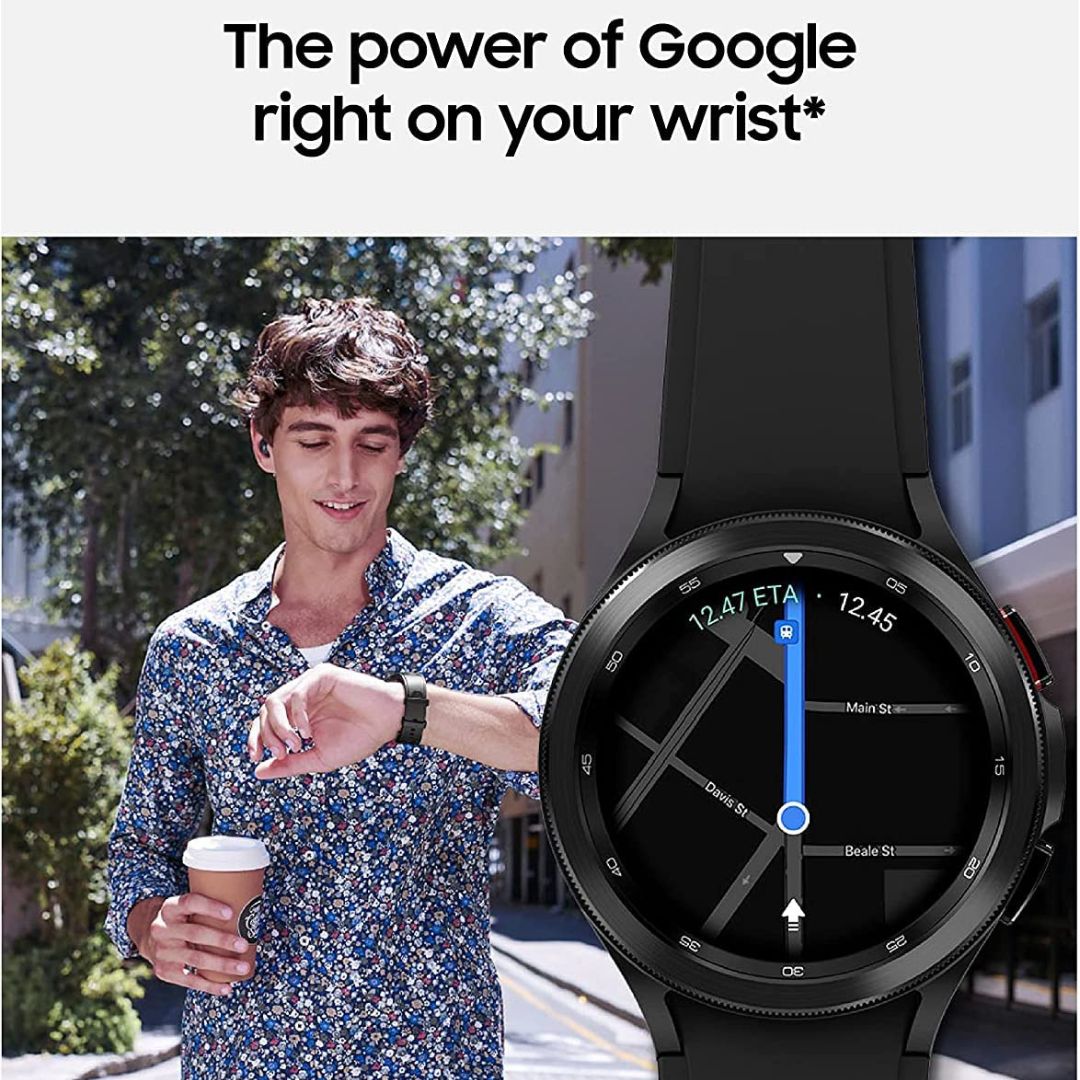 Samsung Galaxy Watch 4 - 46mm - LTE - Stainless Steel - Silver - SM-R895UZSAXAA - Image 3