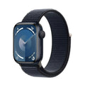 Apple Watch Series 9 (GPS) 41mm Midnight Aluminum Case with Midnight Sport Loop - Adj - Midnight - MR8Y3LL/A