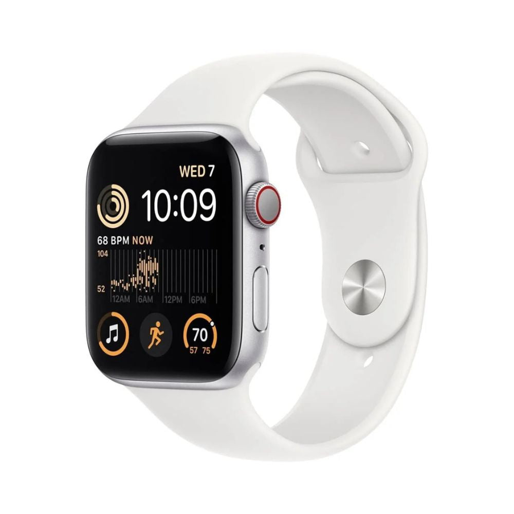 Apple Watch SE 2nd Generation (GPS + Cellular) 40mm Aluminum Case - S/M - Silver (MNTP3LL/A)