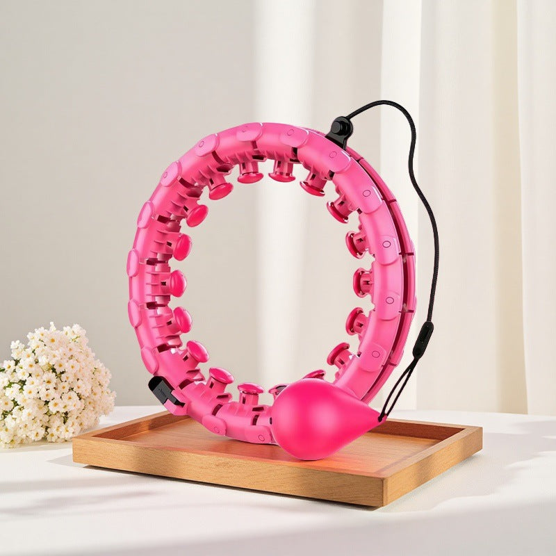 Slim Waist & Core Fitness Exercise Circle - Grapefruit pink