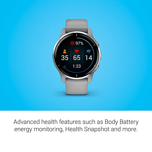 Garmin Venu 2 Plus GPS Smartwatch 43 mm Silver with Gray Band - 010-02496-00 - Image 6