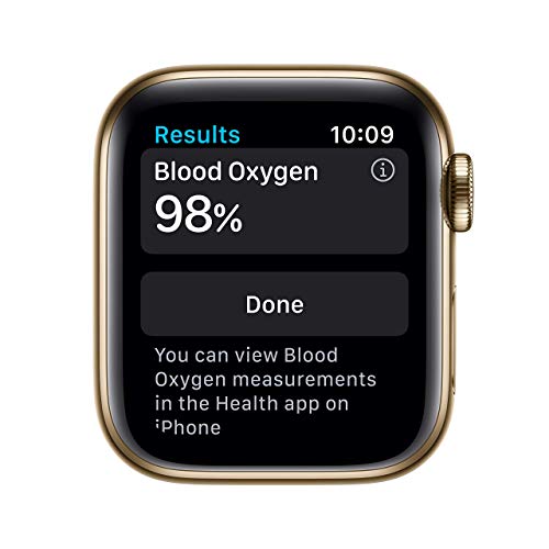 Apple Watch Series 6 (GPS + Cel) 40mm Gold SS Case with Cyprus Green Sport Band - M02W3LL/A - Image 3