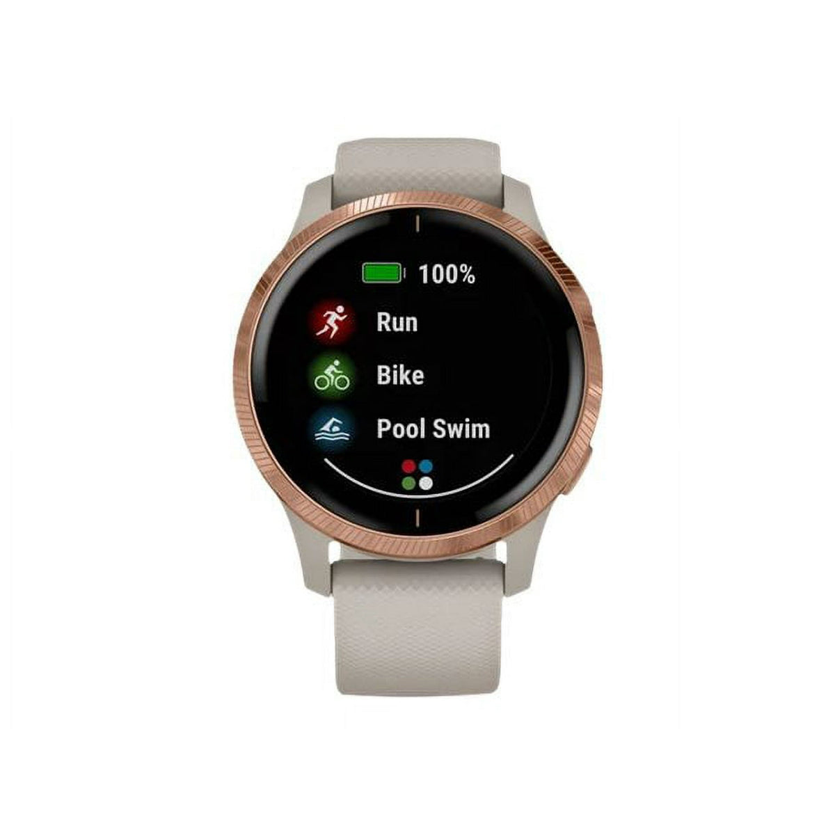 Garmin Venu GPS Smartwatch - Light Sand with Rose Gold - 010-N2173-21 - Image 2