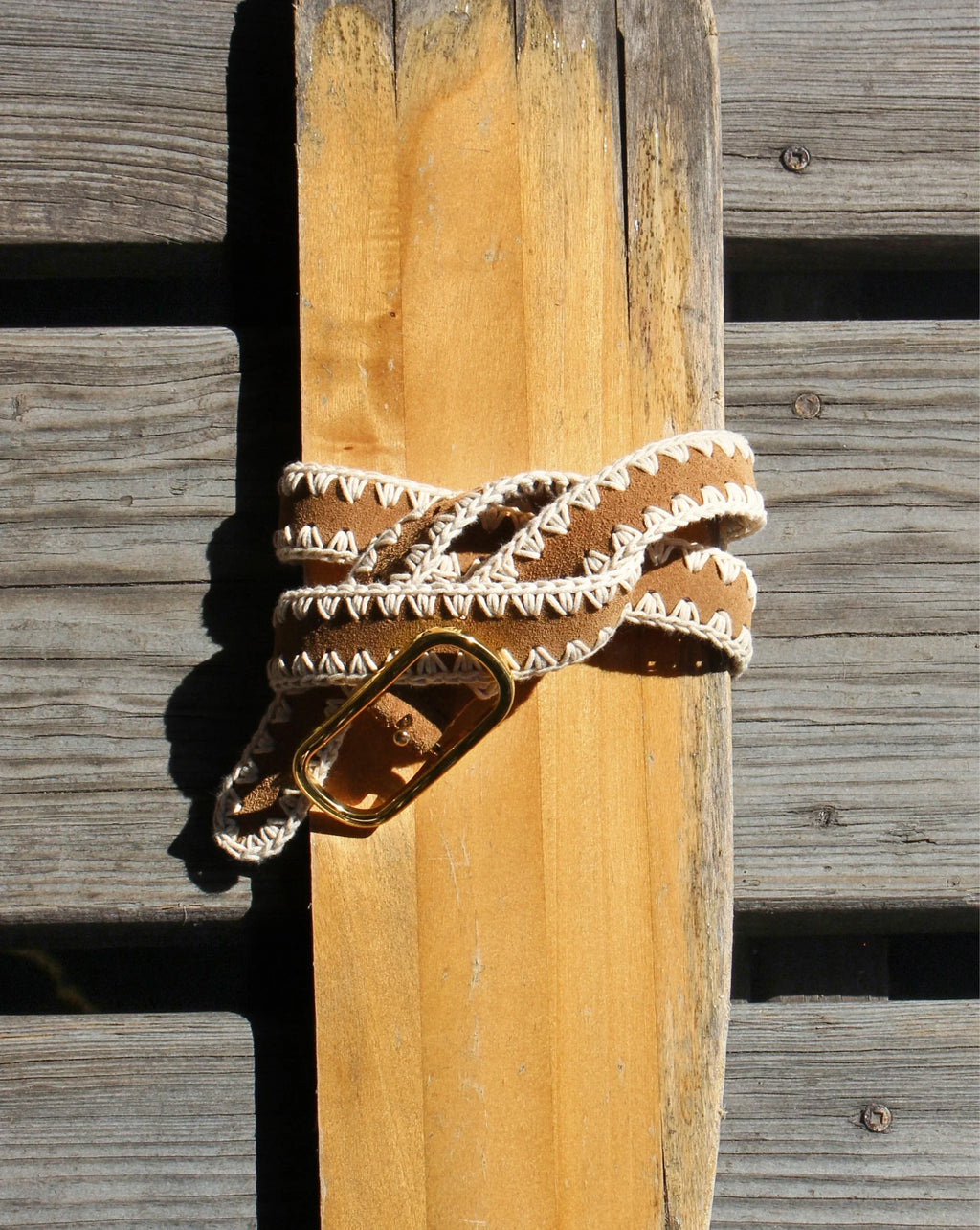 Loop Suede Whipstitch Belt - Image 4