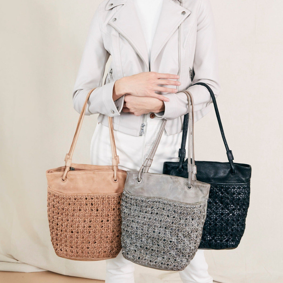 Clover Leather Tote Bag - Image 9