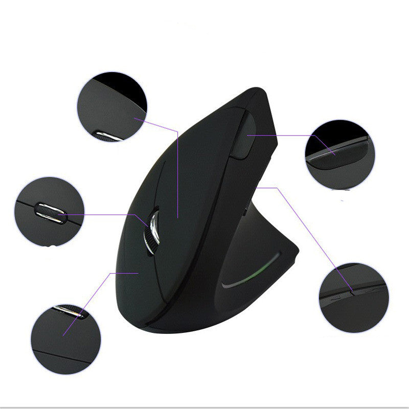 Ergonomic Vertical Wireless Mouse - Image 2