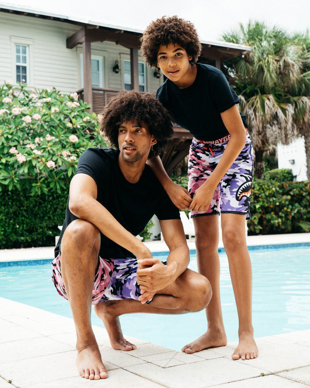 Split Camo Corto Swim Trunks - Image 6