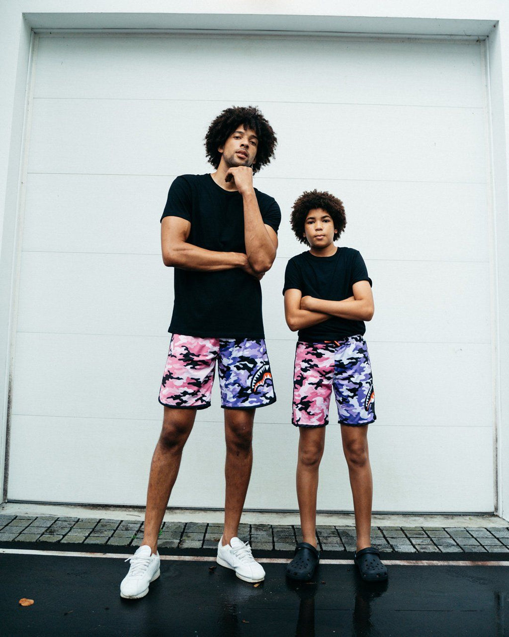 Split Camo Corto Swim Trunks - Image 7