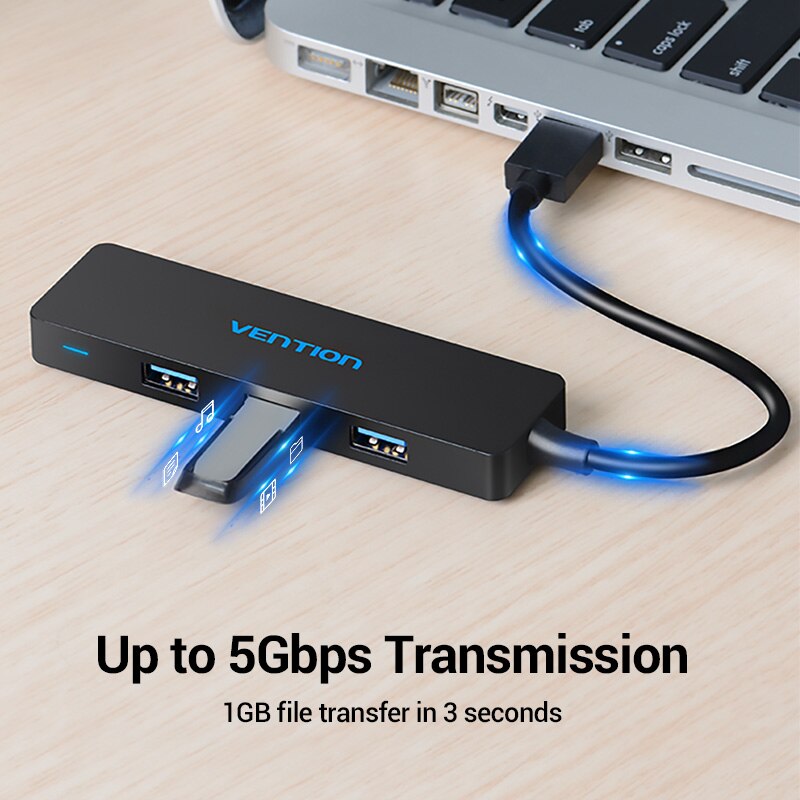 High-Speed USB 3.0 4-Port Hub - Image 2