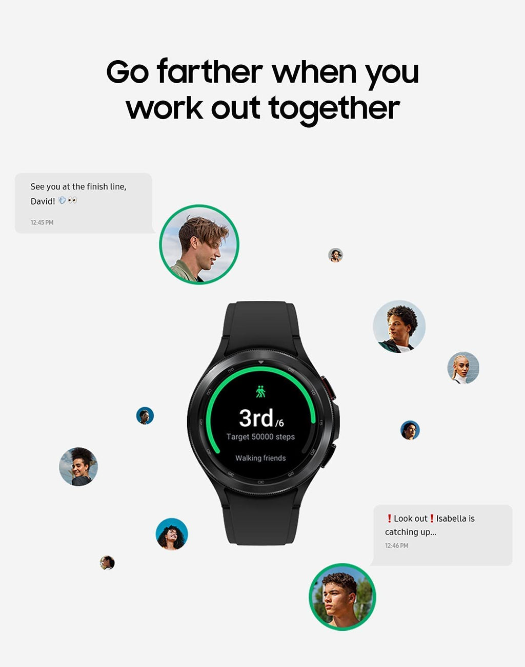 Samsung Galaxy Watch4 Classic - Stainless Steel - 46mm - Black - SM-R890NZKAXAA - Image 4