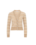 Solene Striped Cashmere Cardigan - Image 5