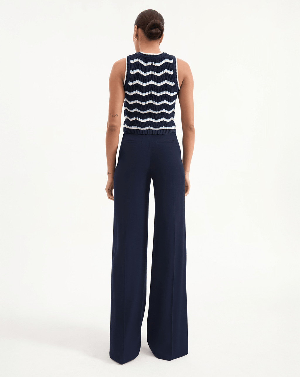 Jerrel Cropped Knit Tank Top - Image 4