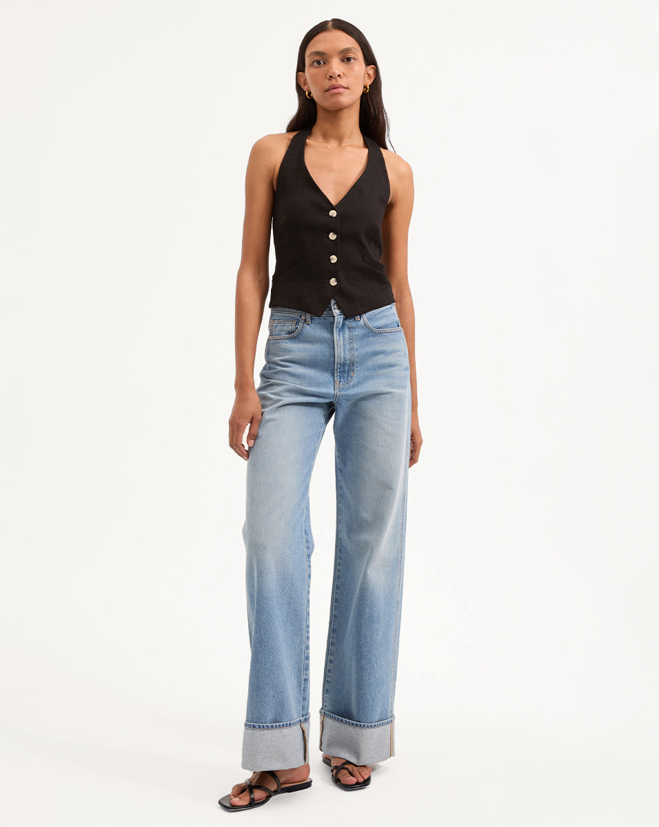 Arabella Stretch-Linen Vest - Image 3